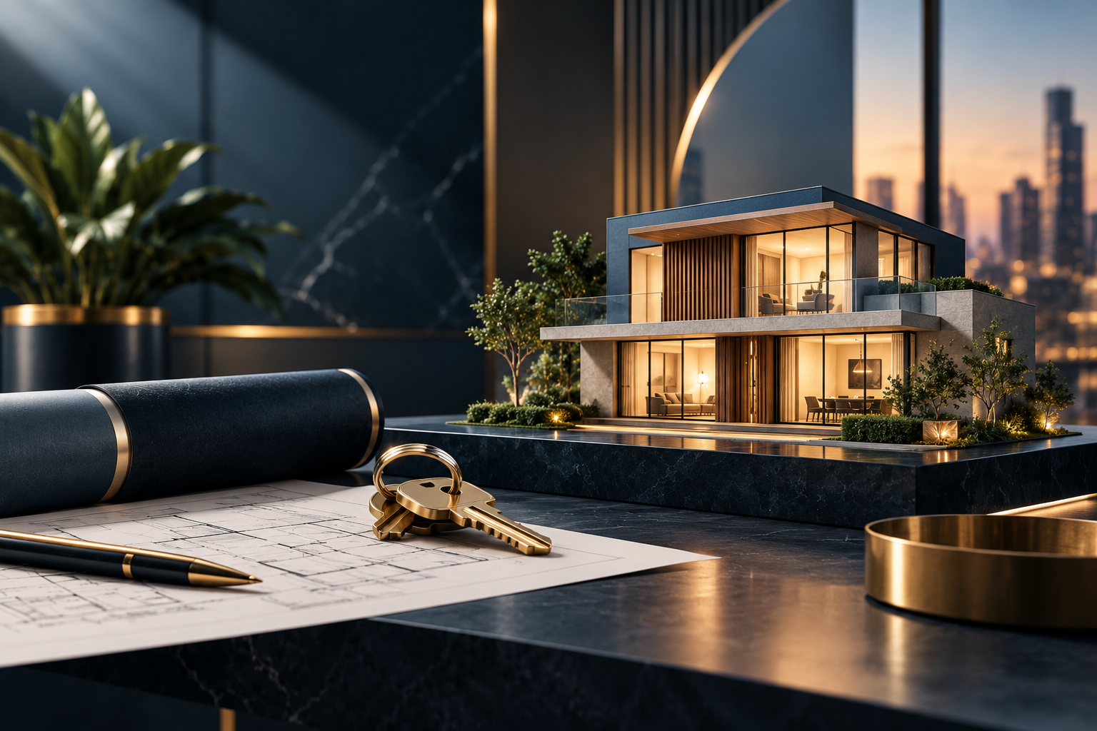 real-estate artwork
